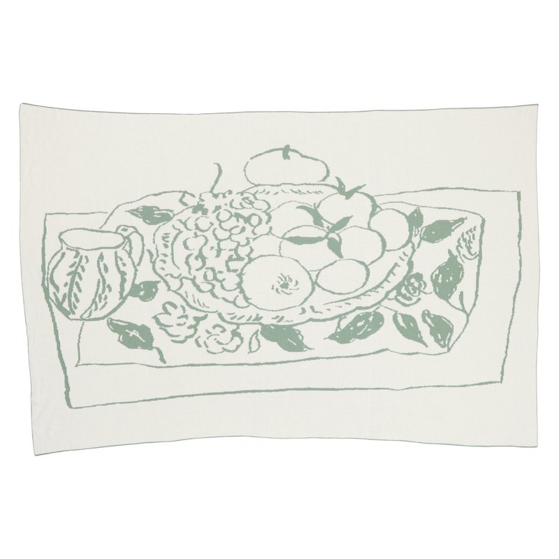 Shop Apakowa Plums And Grapes Throw Blanket In Green