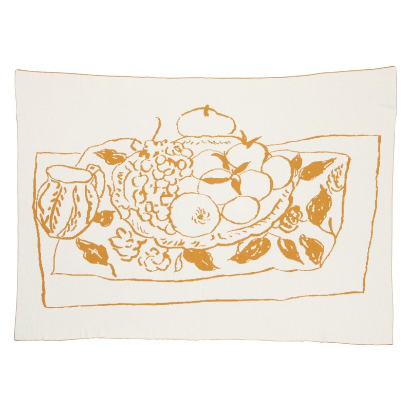 Shop Apakowa Plums And Grapes Throw Blanket In Orange