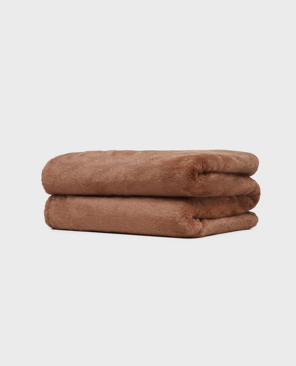 Shop Apparis Brady Blanket In Brown
