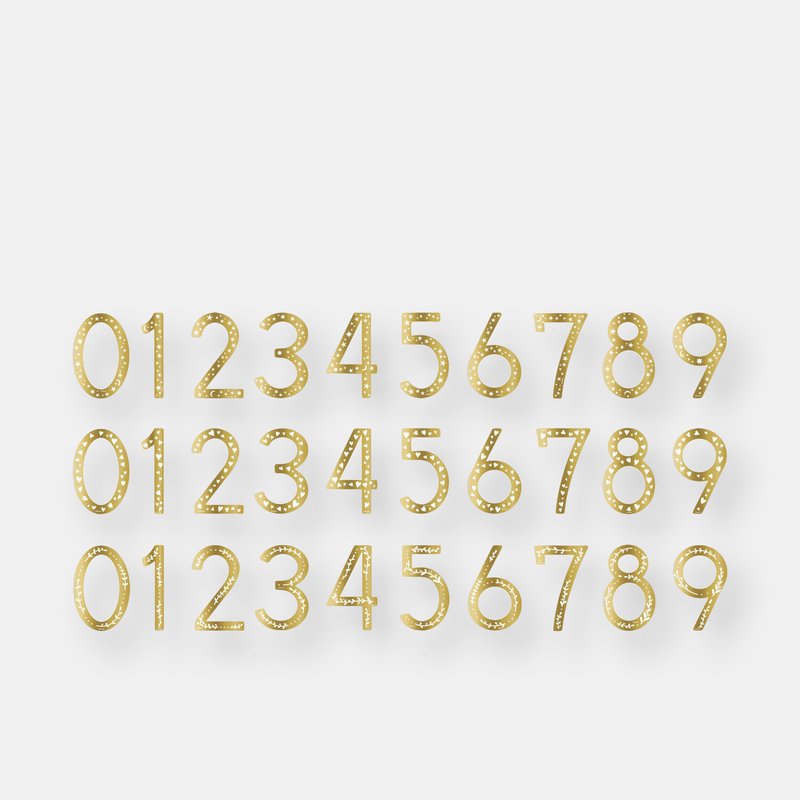 Shop Ariana Ost Birthday Cake Numbers In Gold