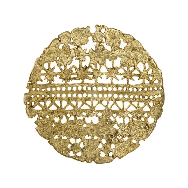 Ariana Ost Cast Lace Coaster In Gold