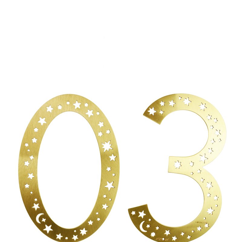 Ariana Ost Decorative Door Numbers In Gold