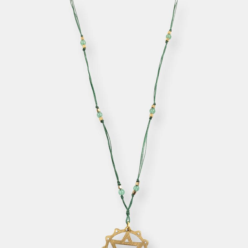 Ariana Ost Delicate Chakra Thread Necklace In Gold