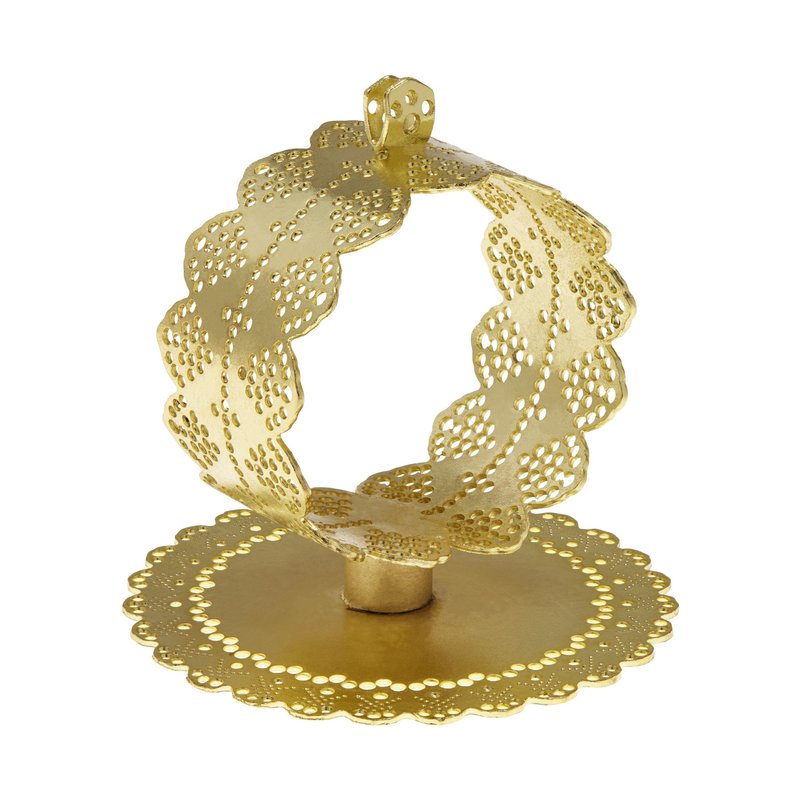 Ariana Ost Doily Place Card Napkin Holder In Gold