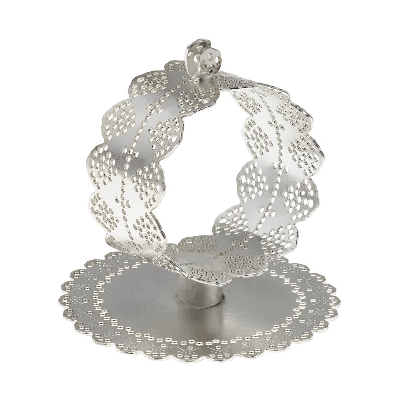 Ariana Ost Doily Place Card Napkin Holder In Grey