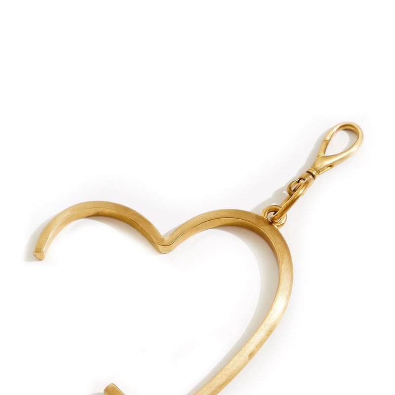 Ariana Ost Heart Button Pusher In Gold