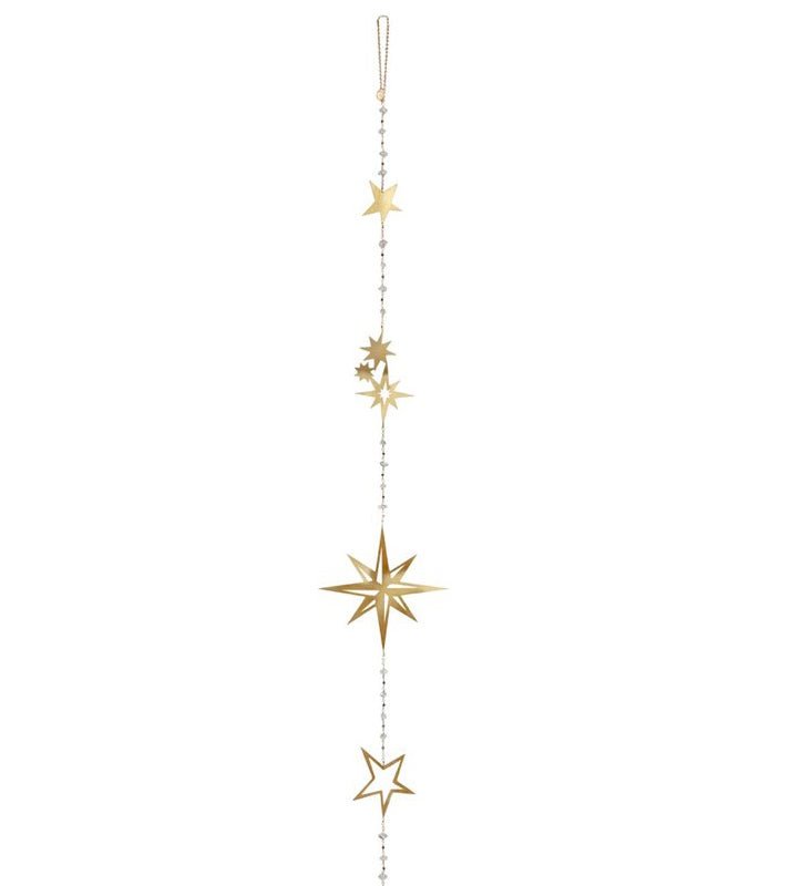 Ariana Ost Herkimer Diamond Star Wall Hanging In Gold