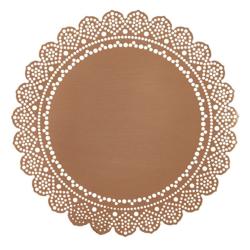 Ariana Ost Lace Doily Coaster In Pink
