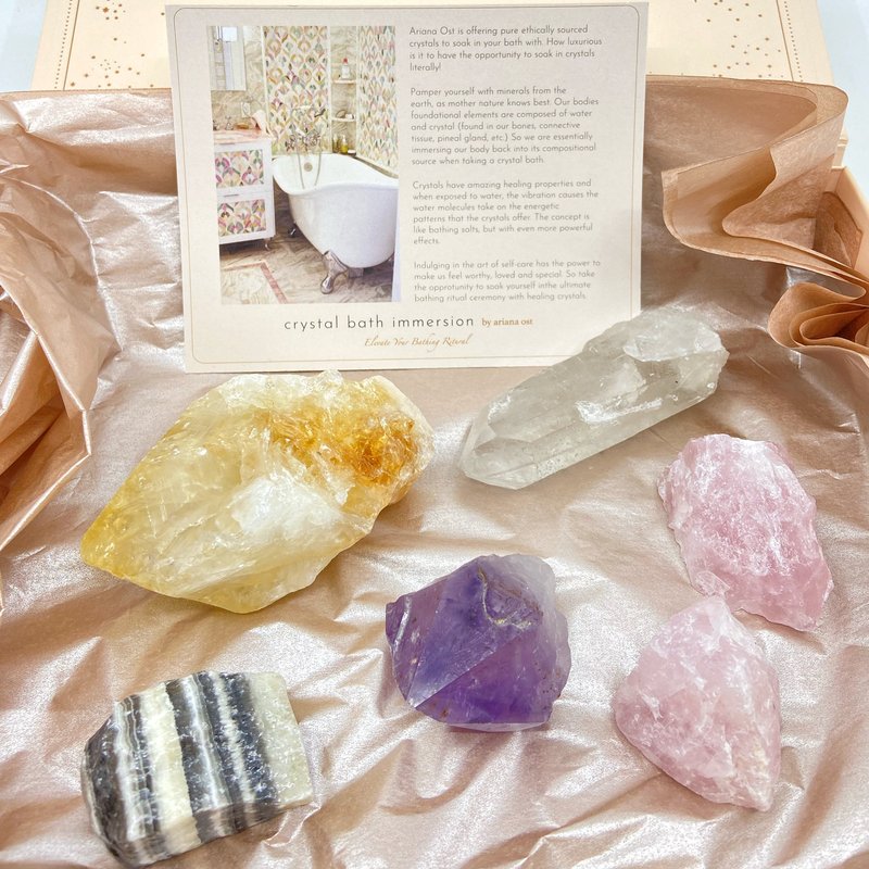 Ariana Ost Mega Healing Crystal Bath Immersion Kit In Purple