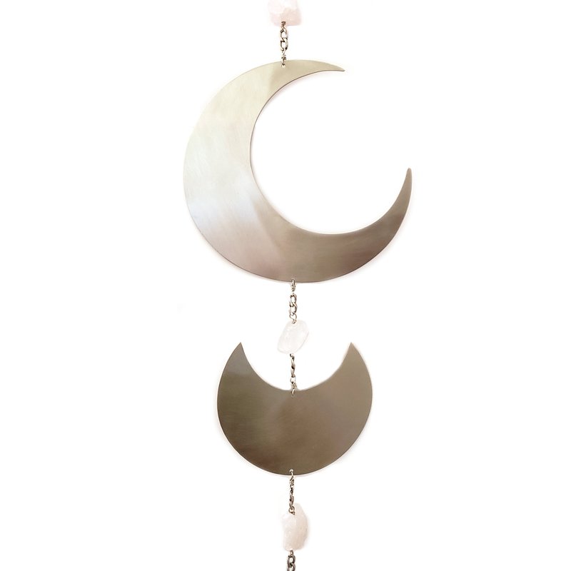 Ariana Ost Moon Phase Wall Hanging In Grey