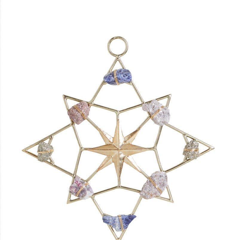 Ariana Ost North Star Healing Crystal Grid In Gold