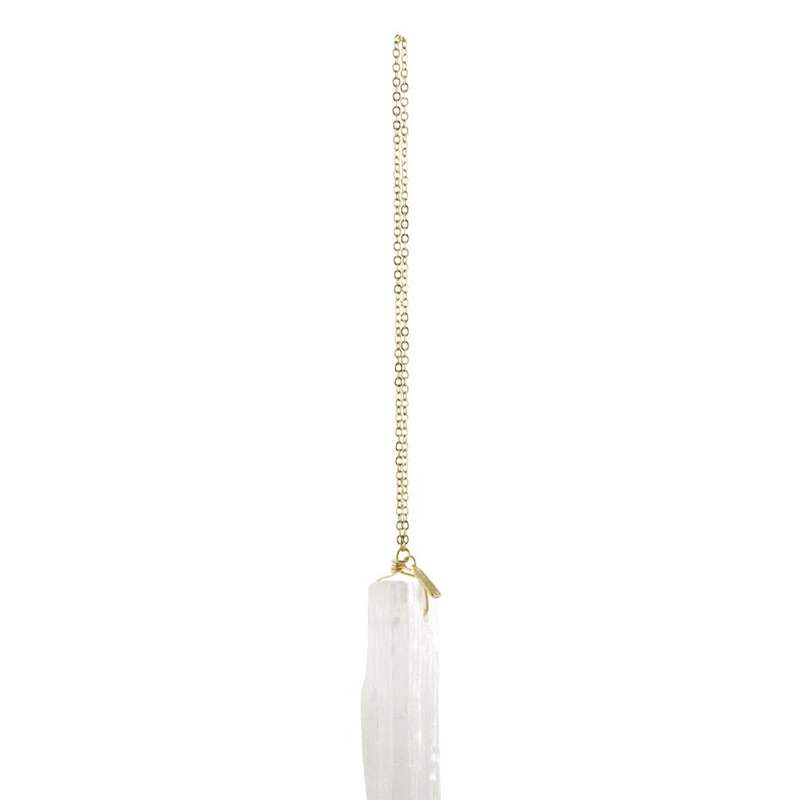 Ariana Ost Selenite Healing Crystal Ornament In White