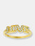 Diamond Love Ring (Lower Case) - Rose Gold