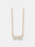 Mini Diamond BABE Necklace - White Gold