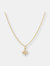 Mini Hanging Diamond Butterfly Necklace - Yellow Gold