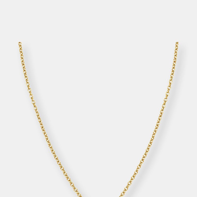 Ariana Rabbani Single Diamond Gold Star Necklace In Yellow Gold