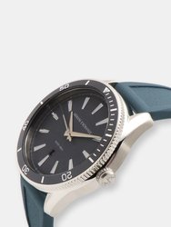 Armani Exchange Men's 3 Hand Date Stainless Steel AX1835 Silver Silicone Japanese Quartz Fashion Watch