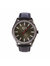 Armani Exchange Mens Fitz AX2806 Grey Leather Japanese Quartz Fashion Watch - Grey