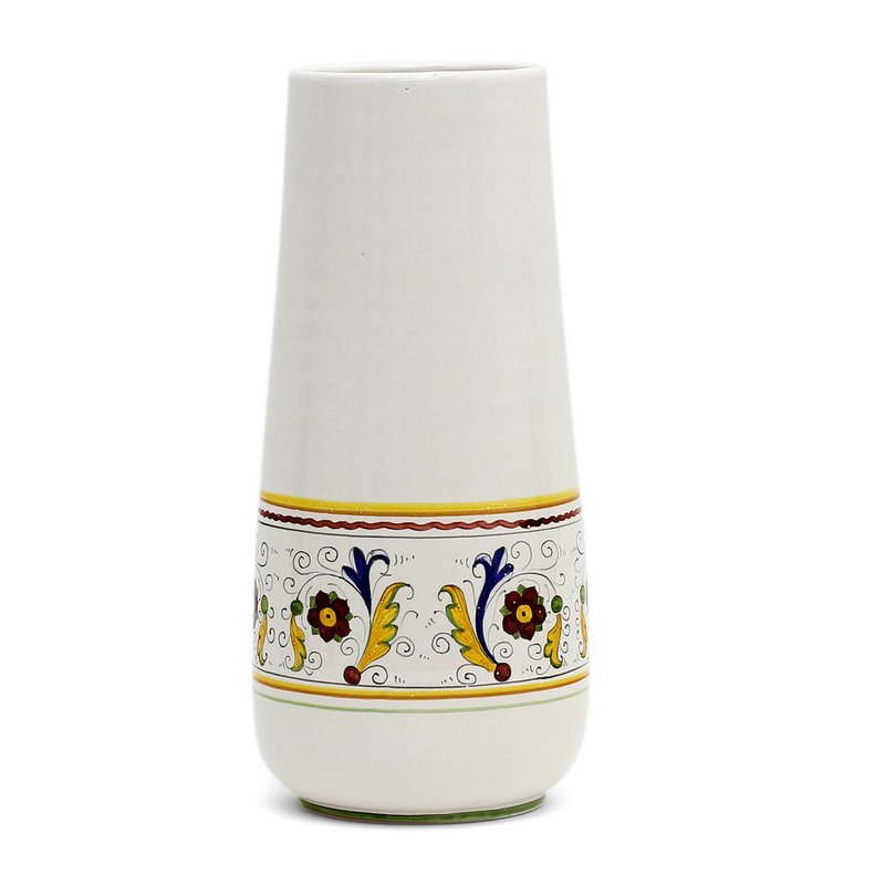 Artistica - Deruta Of Italy Deruta Bella Conica: Large Conic Vase In White