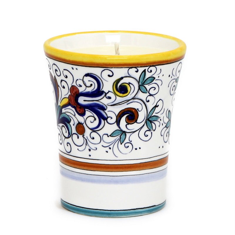 Shop Artistica - Deruta Of Italy Deruta Candles: Deluxe Precious Flared Candle Ricco Deruta Deluxe Design