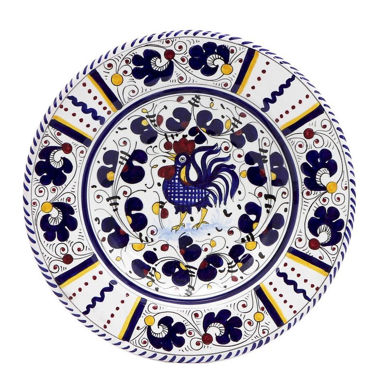 Shop Artistica - Deruta Of Italy Orvieto Blue Rooster: 4 Pieces Place Setting