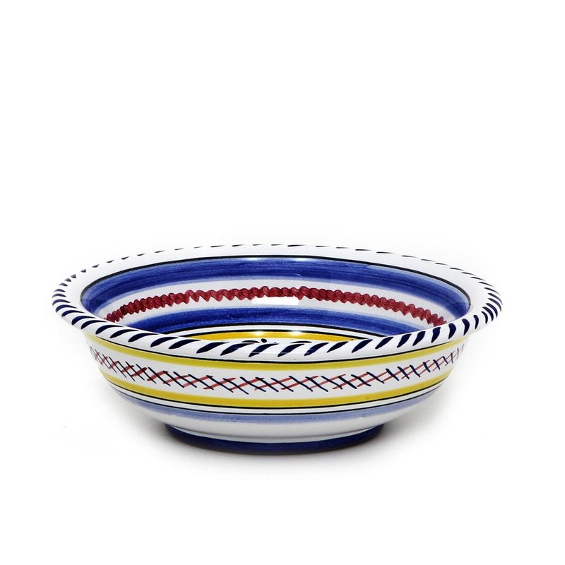 Shop Artistica - Deruta Of Italy Orvieto Blue Rooster: Cereal Bowl In White