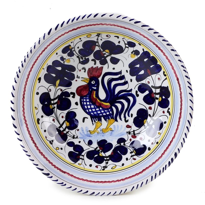 Shop Artistica - Deruta Of Italy Orvieto Blue Rooster: Soup Pasta Coupe Bowl