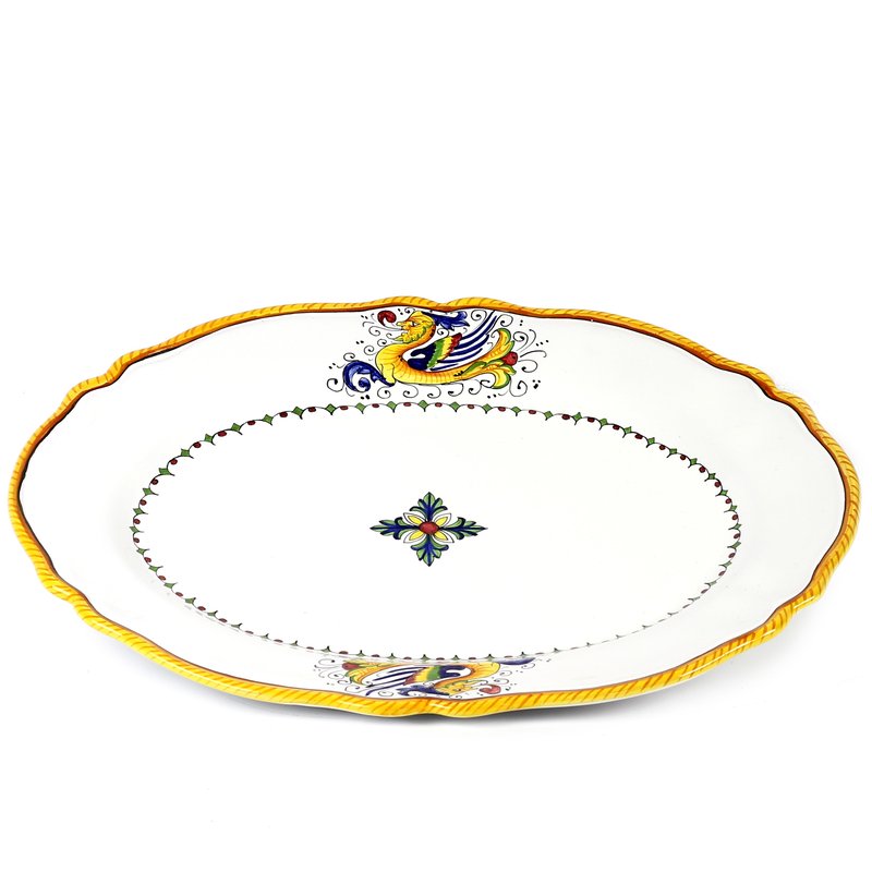 Shop Artistica - Deruta Of Italy Raffaellesco Lite: Serving Oval Platter In White