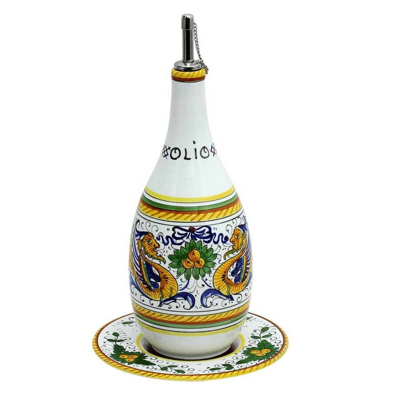 Shop Artistica - Deruta Of Italy Raffaellesco: Olive Oil Bottle Dispenser In White