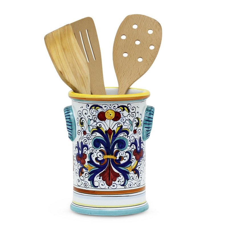 Shop Artistica - Deruta Of Italy Ricco Deruta: Bundle With Utensil Holder & Biscotti Jar