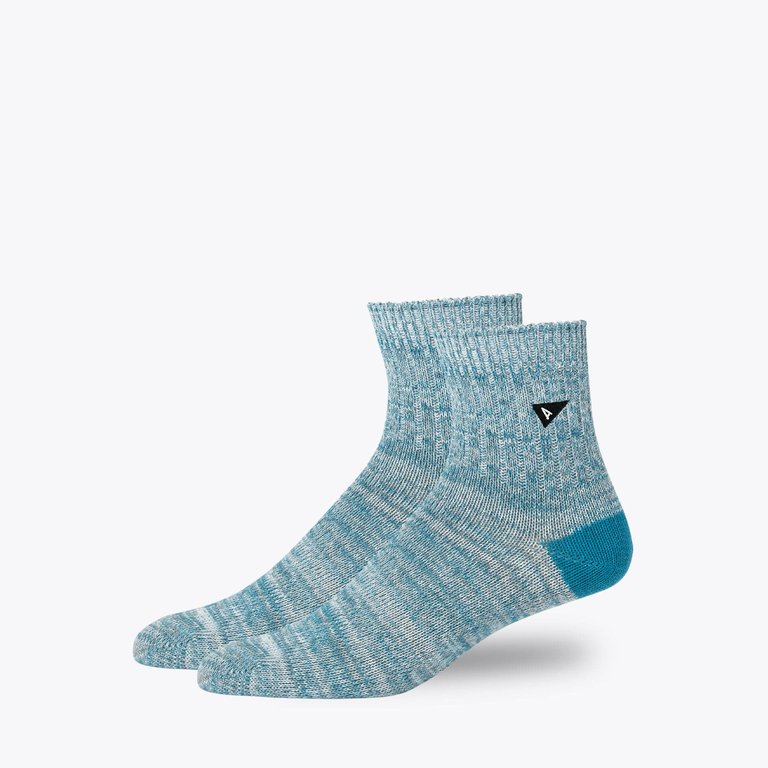 Casual Sock - Mini - Twisted - Aluminio/Salvia Blue