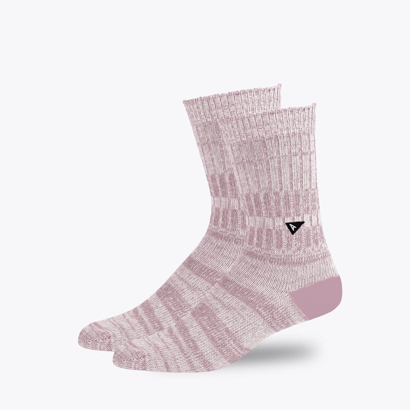 Arvin Goods Casual Sock In Lilac/natural