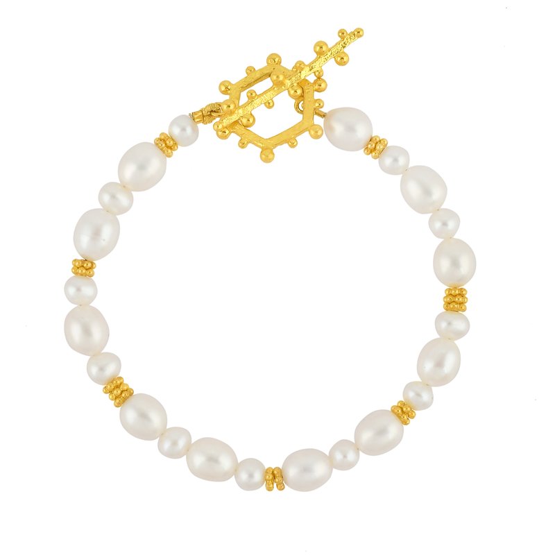 Arvino Aphrodite Pearl Bracelet In White