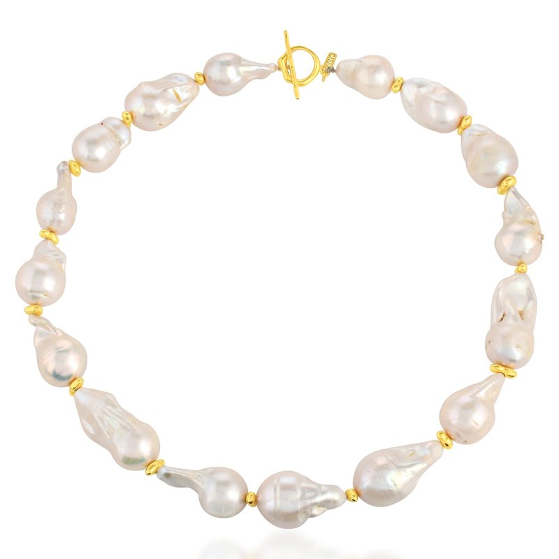 Arvino Baroque Pearl Necklace In Gold