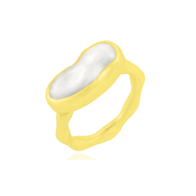 Arvino Baroque Pearl Ring Ii In Gold