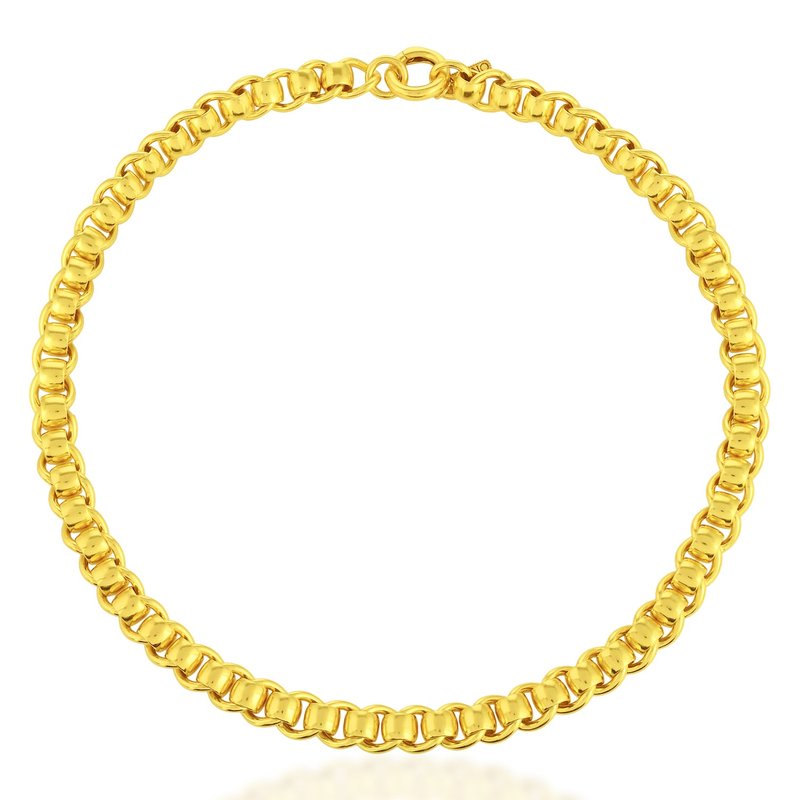 Arvino Curb Roller Necklace In Gold