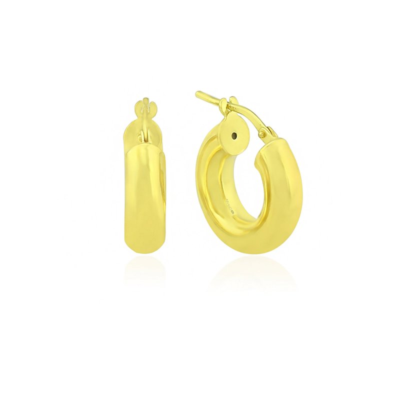 Shop Arvino Gacimy Hoops 19 X 17 Mm In Gold