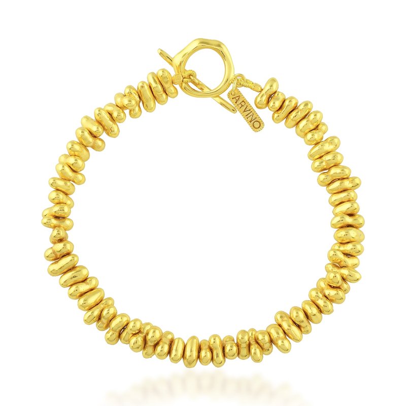 Shop Arvino Pellet Bracelet In Gold