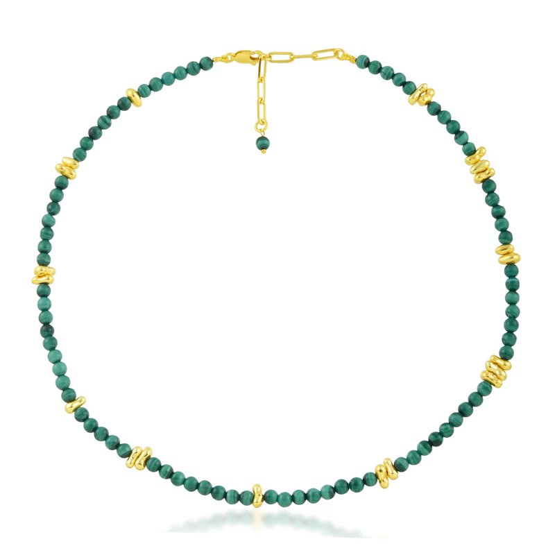 Arvino Vert Beaded Necklace In Gold