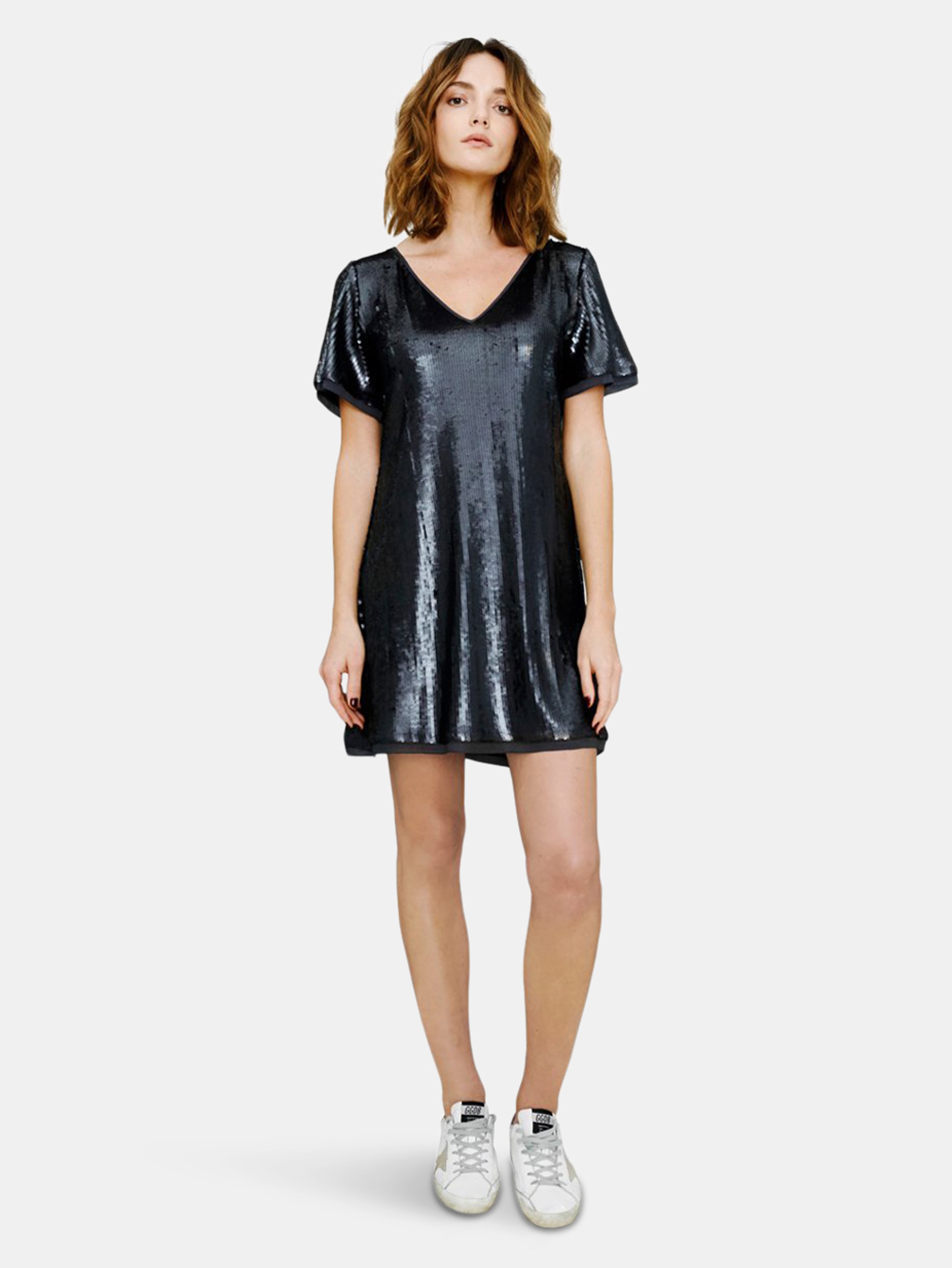 AS BY DF AS BY DF GENEVA SEQUIN SHIFT DRESS