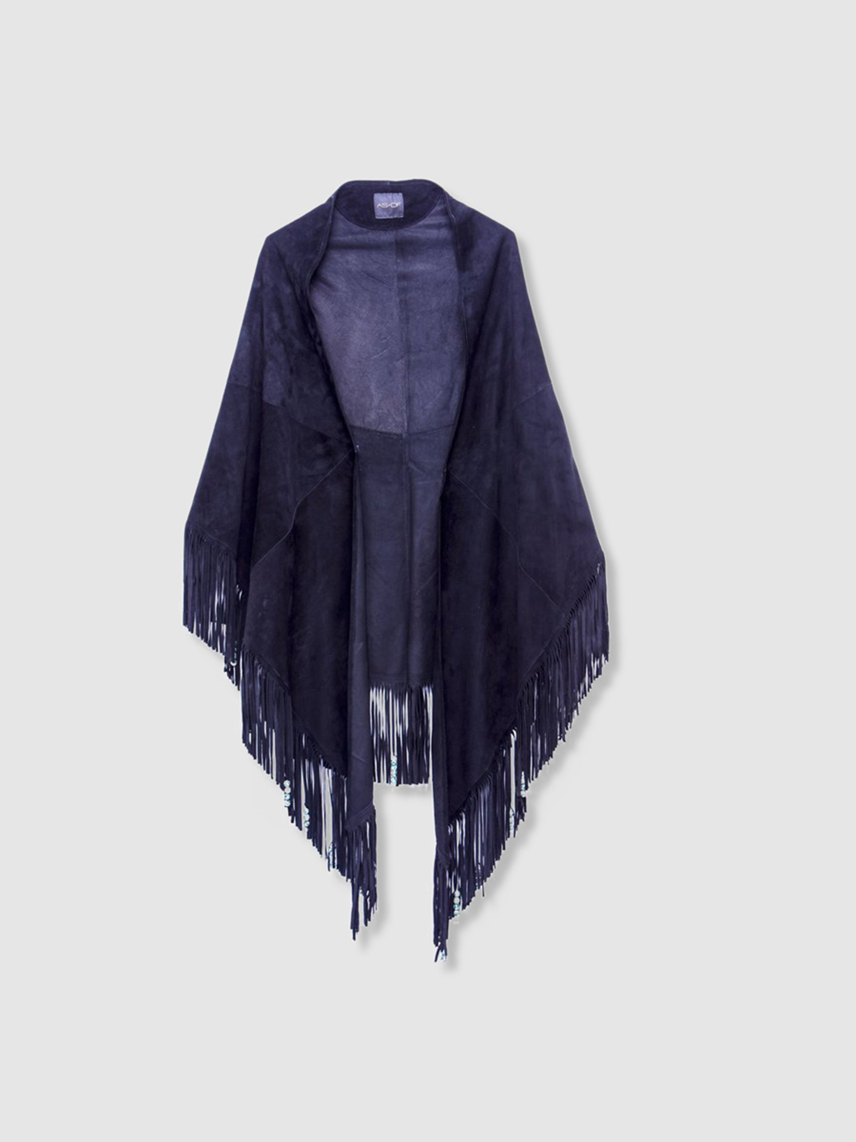 As By Df Nocturnal Suede Shawl In Black