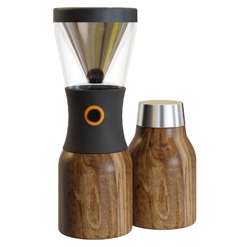Asobu Natural Wood Cold Brew Coffee Maker In Brown