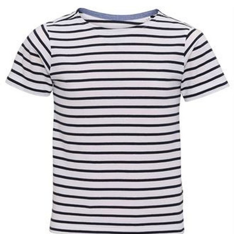 Asquith & Fox Childrens/kids Mariniere Coastal Short Sleeve T-shirt (pack Of 2) (white