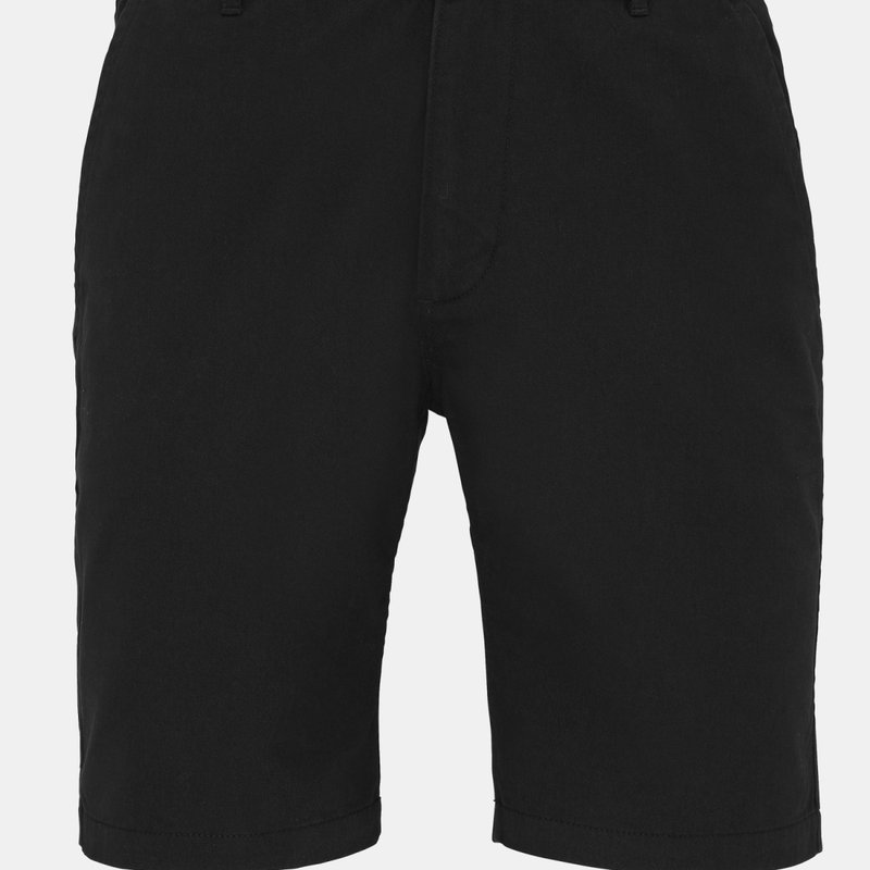 Asquith & Fox Mens Casual Chino Shorts (black)