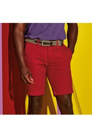 Asquith & Fox Mens Casual Chino Shorts (Cherry Red)