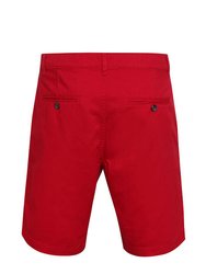 Asquith & Fox Mens Casual Chino Shorts (Cherry Red)