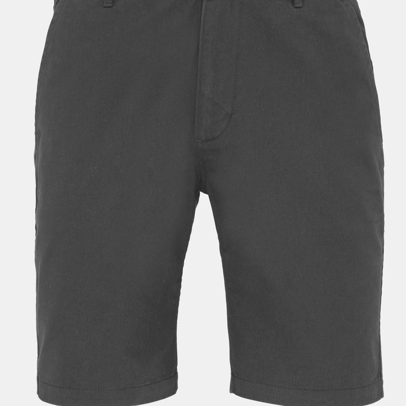 Asquith & Fox Mens Casual Chino Shorts (slate) In Grey