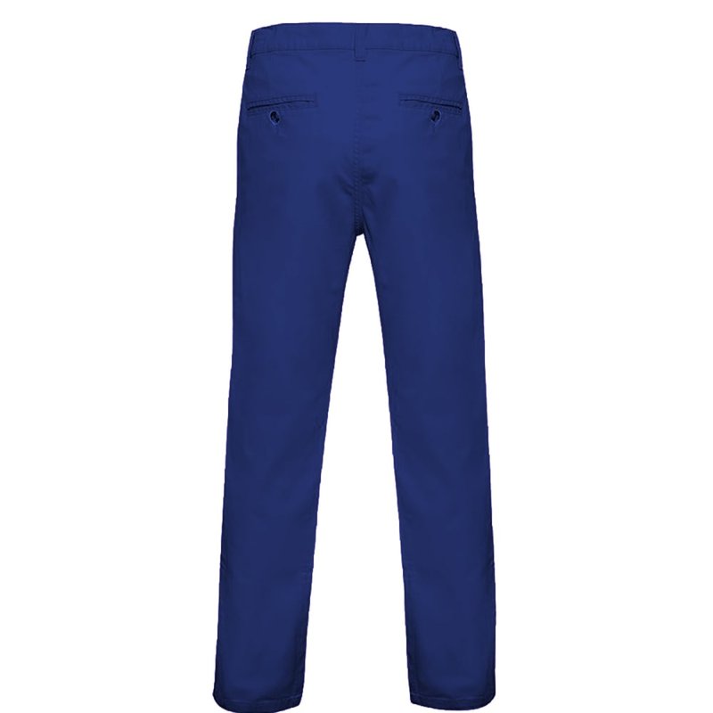 Shop Asquith & Fox Mens Classic Casual Chino Pants/trousers (royal) In Blue