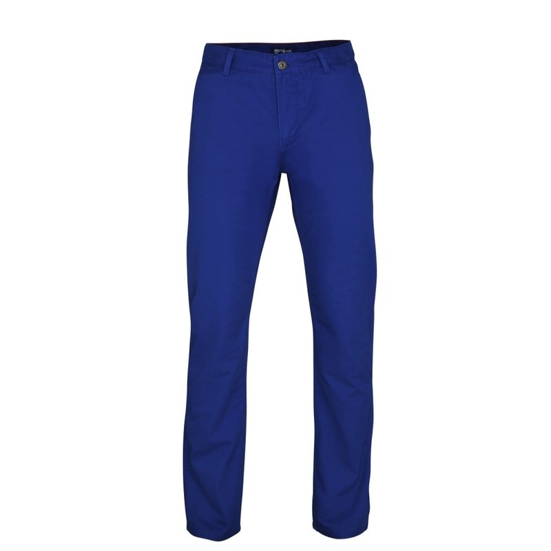 Asquith & Fox Mens Classic Casual Chino Pants/trousers (royal) In Blue