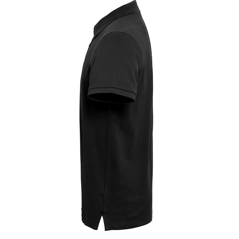 Shop Asquith & Fox Mens Classic Fit Contrast Polo Shirt (black/ Orange)